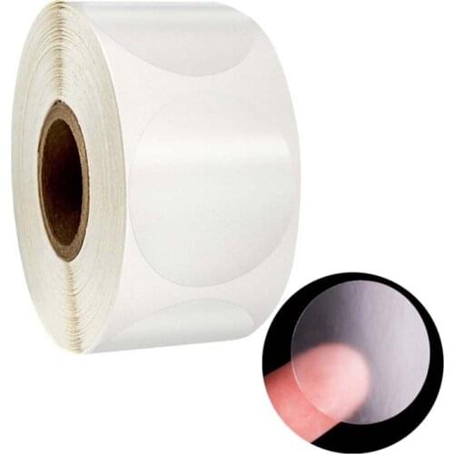 13MA 500pcs/roll Round Transparent Stickers Stamp Envelopes Cards Wedding Invitations Packages Scrapbooking Decor