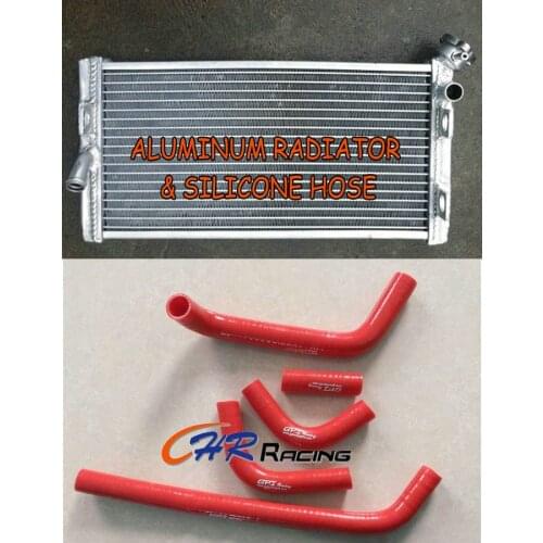 2 rows 40mm aluminum alloy radiator for Yamaha TZ250 TZ 250 A gp 1990 90 + Silicone Hose