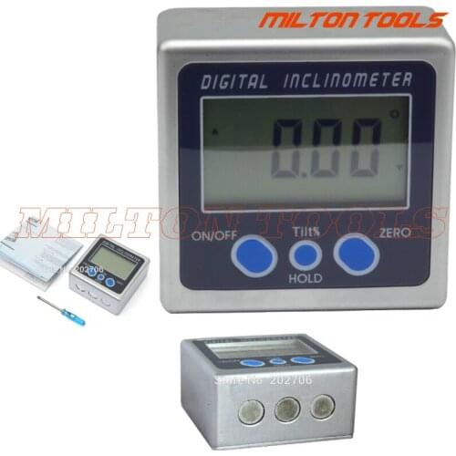 360degree Digital Inclinometer High accuracy 0.05 degree Digital Protractor horizontal Bevel Box angle ruler
