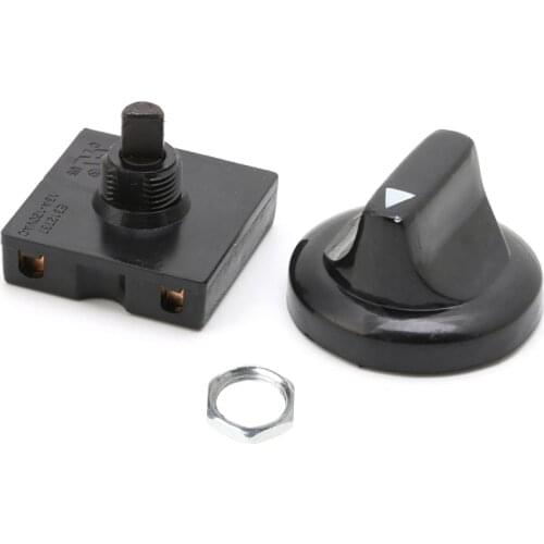 4 Position 3 Speed Fan Selector Rotary Switch Governor with Knob 13A 120-250V