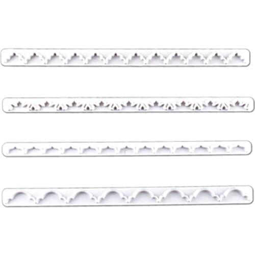 4Pcs Cookie Cutter Fondant Cake Pastry Embossing Biscuit Mould Supplies Kitchen Decoration Tools Desserts Bread Baking Printing