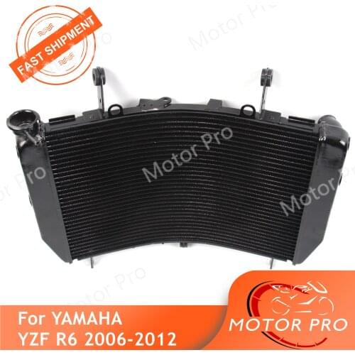 Aluminum Motorbike Radiator For Yamaha YZF R6 2006 - 2012 Engine Water Cooling Cooler YZF-R6 2007 2008 2009 2010 2011