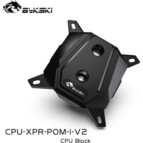 Bykski POM CPU Water Block Full Black Copper Aluminum For INTEL LGA 1366/115X/2011/2066 CPU Cooler Heatsink CPU-XPR-POM-I-V2