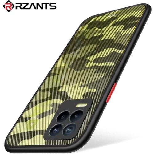 Rzants For OPPO Realme 8 Realme 8 Pro Case Soft Matte Casing [Camouflage] Shockproof Slim Thin 0.3MM Cover
