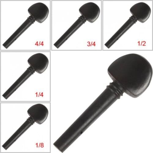 Ebony Violin Tuning Pegs Regular Type 1/8 & 1/4 & 1/2 &3/4 & 4/4 Size