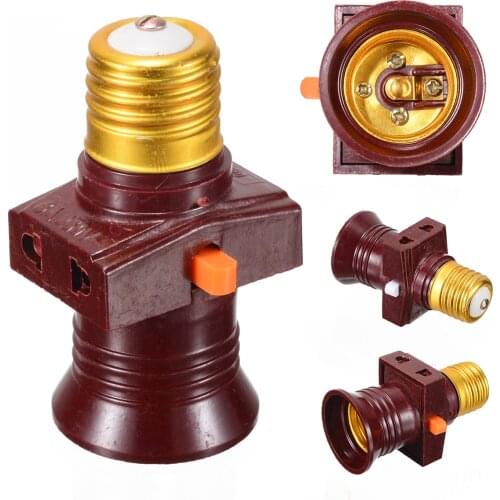 E27 Screw Bulb Base Lamp Bulb Holder Pendant Lighting Socket Ceiling Light Adaptor 110-250V 6A