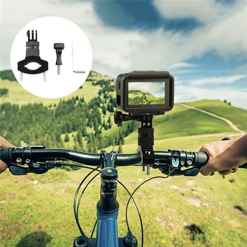 For Osmo Action Camera Aluminum Clip Bracket Bicycle Motorcycle Handlebar Mount Holder Clamp for Gopro Hero 5 6 7 8