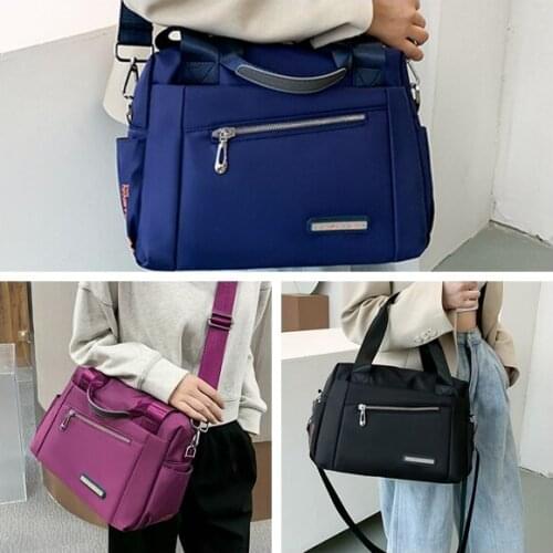 Mommy Travel Shoulder Crossbody Handbag Large Capacity Polyester Cloth Maternity Nappy Top-handle Baby Care Nursing Diaper Bag