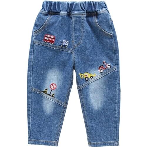 IENENS 2-9 Years Kids Boys Clothes Skinny Jeans Classic Pants Children Denim Clothing Long Bottoms Baby Boy Casual Trousers