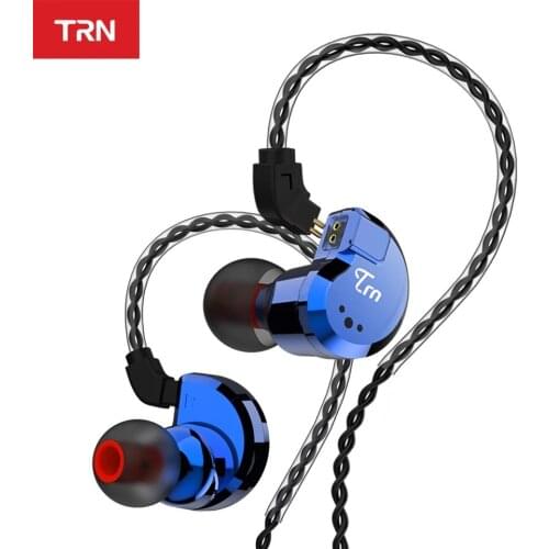 TRN V80 2BA+2DD Hybrid Metal In Ear Earphone IEM HIFI DJ Monito Running Sport Earphone Earplug Headset 2Pin Detachable