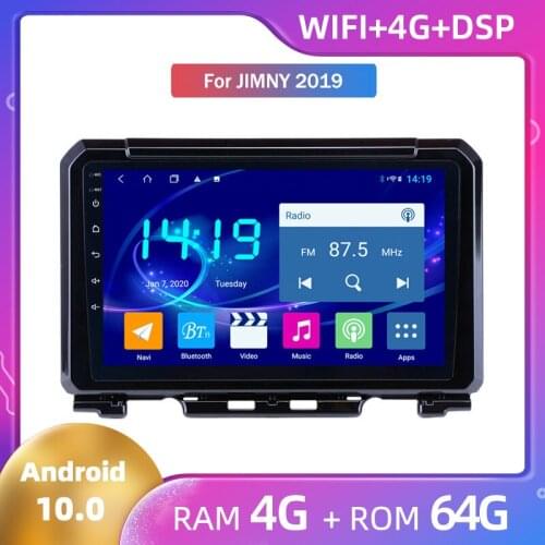 For Suzuki Jimny 2019 HD Large Screen GPS Navigator All Netcom Navigation 4G+64G Android 10 Car Radio Multimedia Video Player