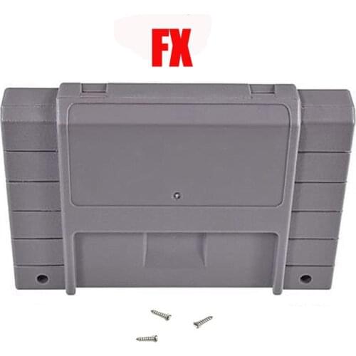H 10pcs Cartridge Case Shell for Super SNES FX Systems with 2 screws