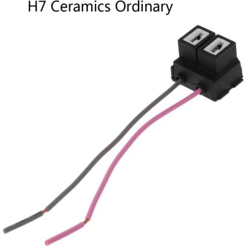2019 Ceramic H7 Car Halogen Bulb Socket High heat resistance ceramic plug Connector Wiring Harness