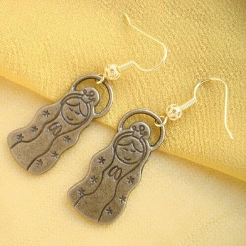 RED SNAKE Great Value! Vintage Retro Style Jewelry Gunmetal young girl Earrings Cooper Dangle Earring for Women EB006