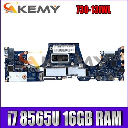 For Lenovo Yoga 730-13IWL laptop motherboard ELZP3 LA-G581P W/ CPU i7 8565U 16GB RAM tested FRU 5B20T02800 Mainboard