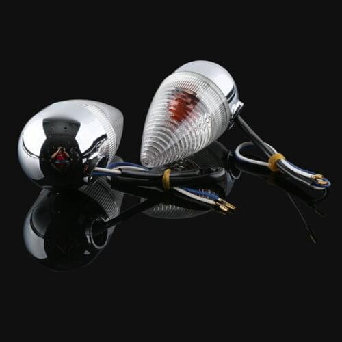 Motorcycle Clear Bullet Rear Turn Signal For YAMAHA XV1900 2006-2013 07 08 09 10 11 12 New