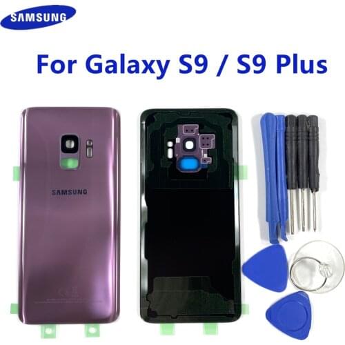 Back Cover Battery Door Rear Case Glass Panel Housing Parts For SAMSUNG Galaxy S9+ Plus G965 SM-G965F S9 G960 SM-G960F + Tools
