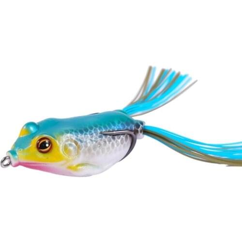 1Pcs 55mm 12g Fishing Lures Ray Frog Shape Crank Wobblers For Carp Fly Fishing Japan Soft Tube Bait silicone