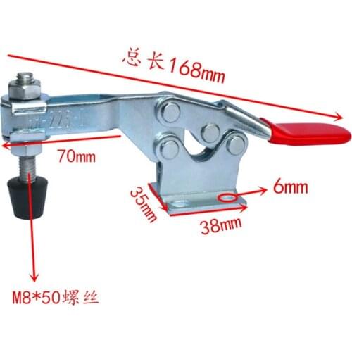 1PCS 227Kg/500lb Holding Capacity Metal Clamping Clamp Vertical Type Toggle Clamp Rod Vertical Welding Clamps ;Support wholesal