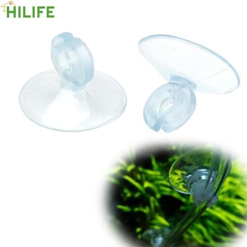 10 Pieces Fish Tank Oxygen Tube Suction Cup Trachea Thermometer Sucker Airline Tube Holder Oxygen Pump Fixed Clamp