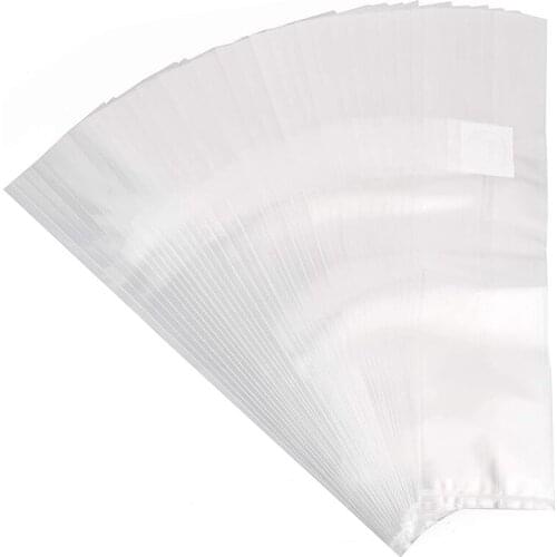 100Pcs Mushroom Gg Bag Mushroom Spawn Bags Thick 6 Mil Bags 6 inch x 20 inch 0.2 Micrometre Filter Breathable Bags