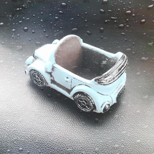 3D Car Flowerpot Silicone Concrete Molds for Clay Pot Making Handmade Cement Planter Mould