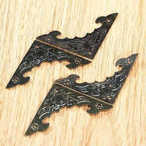 4pcs 40mm/58mm Decorative Feet Leg Corner Protector Furniture Fittings Jewelry Chest Gift Box Wooden Case protector