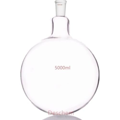 5L,1-Neck,24/40,Round Bottom Glass Flask,5000ml,Laboratory Chemical Bottle