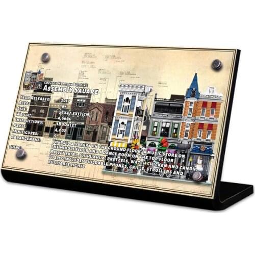 Acrylic Display Stand Brand For 10255 The Assembly Square Toys Building Blocks