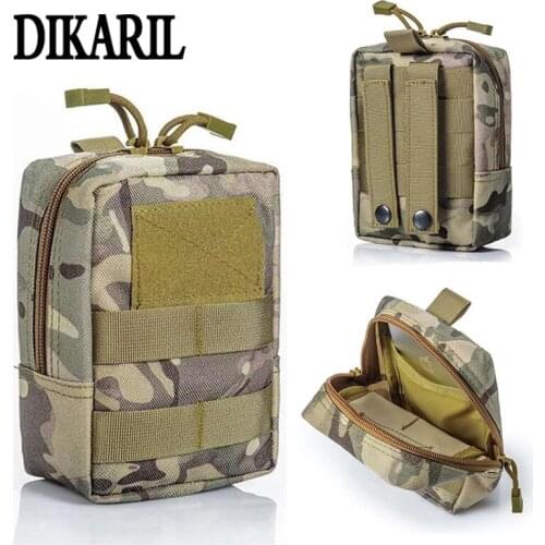 Dikaril Military Tactical Sport Bag Multifunctional Tool Pouch EDC Springs Hinge Hunting Durable Belt Pouches Packs Outdoor New