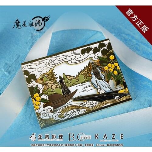 Anime Grandmaster of Demonic Cultivation Wei Wuxian Wangji Metal Badge Creative Gift Souvenir Button Brooch Pins Medal Cosplay