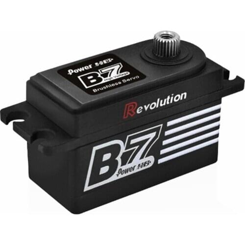 Power HD B7 short body brushless high pressure steel tooth Servo Steering gear Revolution version for RC Car