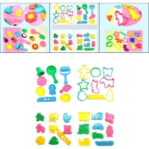 Clay Dough Tools Kit 36x Clay Modelling Tool Kit Dough Fun Play Kids Educational Toys Multi-colored Modeling Tools