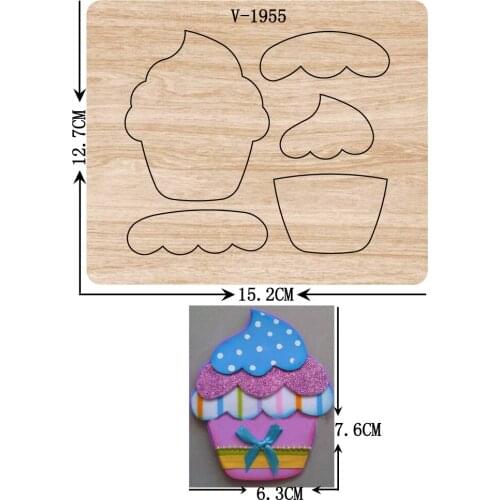 New ice cream wooden dies cutting dies for scrapbooking Multiple sizes V-1955