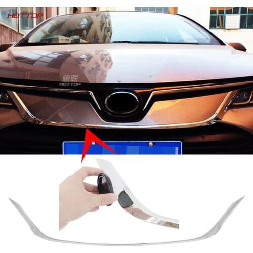For Toyota Corolla 2019 2020 Middle Mesh Trim Strip Front Face Trim Strip Front Trim Strip Front Cover Plate Bright Strip