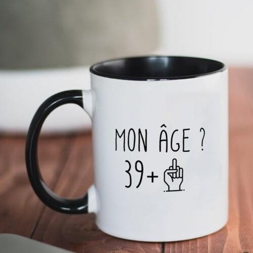 40th Birthday Gift Mug 11oz Creative Ceramic Tea Milk Cup Funny Dad Mother Birthday Gift Mugs Dropshipping