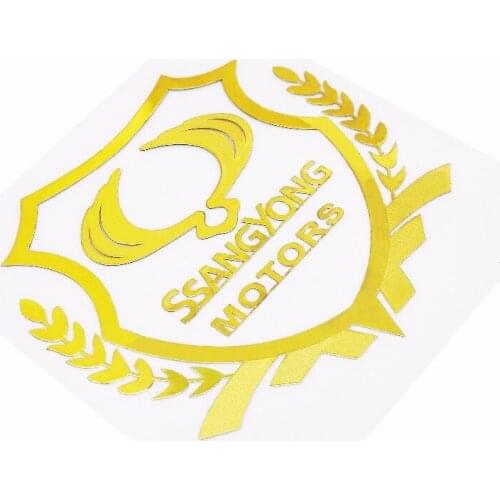 Car Sticker Styling Auto Body Emblem Window Plastic Decals Car Decoration for SSANG YONG Actyon Rexton Kyron Korando Rodius