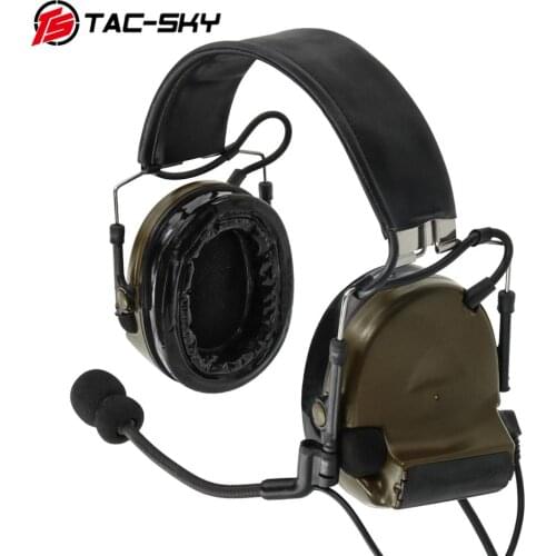 TAC-SKY COMTAC II silicone earmuffs hearing defense noise reduction pickup military tactical headset peltor comtac ii headphones