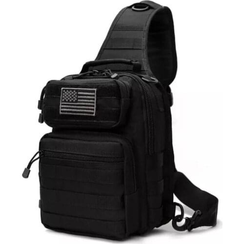 Tactical Nylon Bag Military Army Molle Shoulder Bag Outdoor Backpack Climbing Hiking Camping Hunting Waterproof Chest Bag