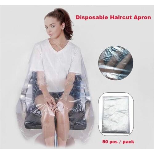 Waterproof Disposable Hair Salon Capes Washing Pads Shampoo Cape Hair Salon Disposable Waterproof Hair Washing Pad Clear Shampo