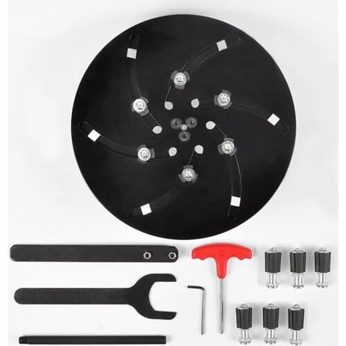 Spin chuck M33x3.5 thread Aluminum Household wood rotary lathe for bottom repairing Self-centering chuck