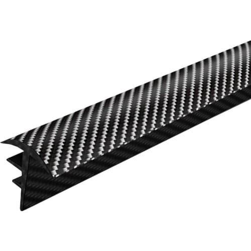 1.6M Carbon Fiber Pattern Windshield Gap Sealing Rubber Strips Dashboard Edges Sealing Strip Sound Insulation Car Interior