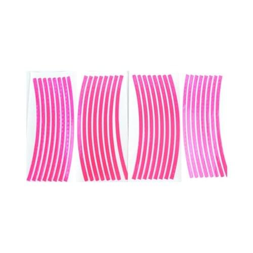 2 sets Waterproof Reflective Crystal Wheel Rim Strip Sticker Whole Sale for BMW Mini Cooper All Car Accessories Decoration