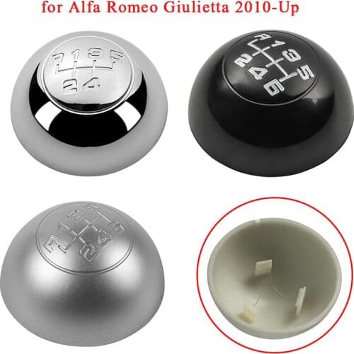 5/6 Speed Manual Gear Shift Knob Cap Cover Shifter Lever Handball Cover for Alfa Romeo Giulietta 2010-Up Car Styling Accessories