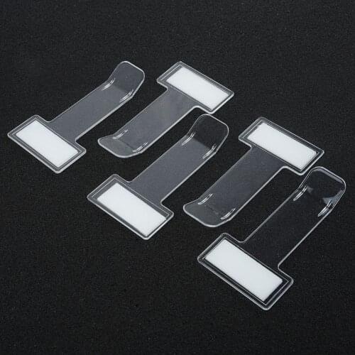 5Pcs Car Ticket Clip Folder Sticker Motorhome Van Bus Windscreen Parking Ticket Clip Holder Pass Mobile Home Plastic Camper