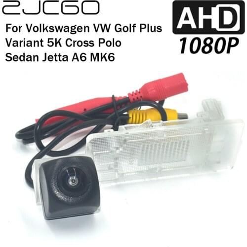 ZJCGO Car Rear View Reverse Backup Parking Reversing Camera for Volkswagen VW Golf Plus Variant 5K Cross Polo Sedan Jetta A6 MK6