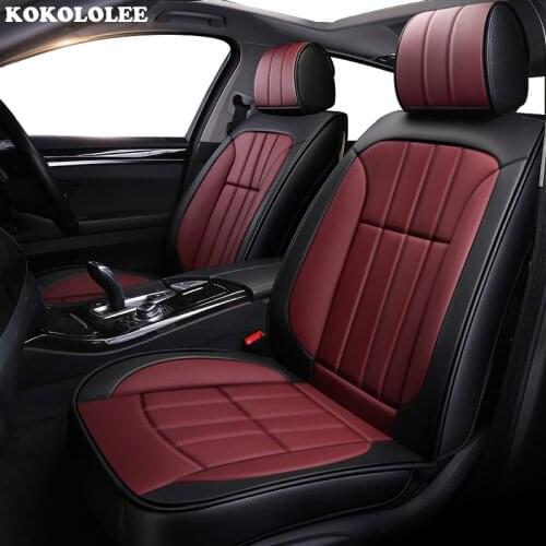 Kokololee pu Leather car seat covers For audi a5 sportback opel vectra b passat b3 b4 b5 b5.5 kia rio 2018 lada auto accessories