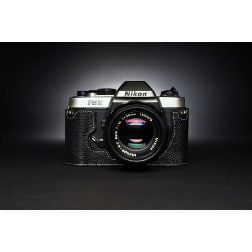 Design for Nikon FM10 Handmade Genuine Leather Camera Half Case