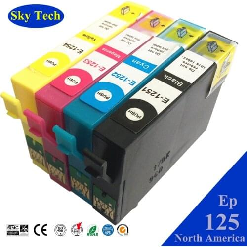 Sky for Epson 125 ink ,T1251 compatible Cartridges For Epson Stylus NX125/NX127/NX130/NX230/NX420/NX530/NX625 Workforce 320/520