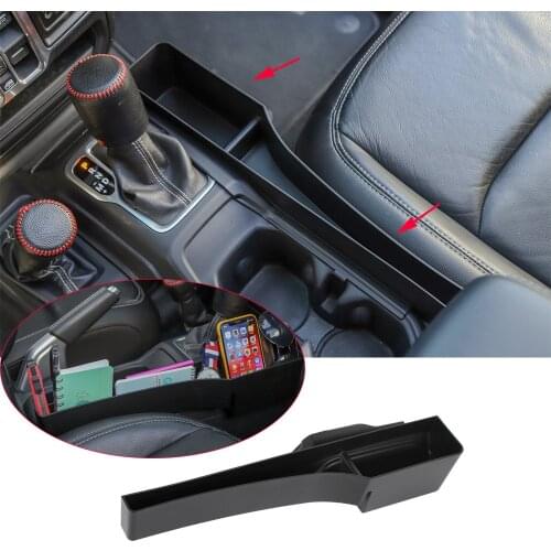 Black Gear Shift Side Storage Box Organizer Tray Forfor Jeep Wrangler JL 2018-2020